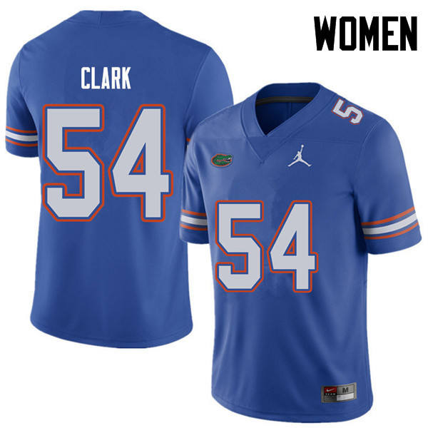 Jordan Brand Women #54 Khairi Clark Florida Gators College Football Jerseys Sale-Royal